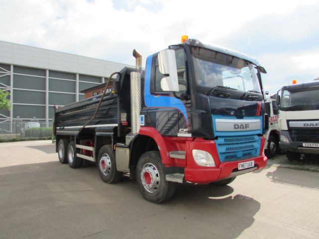 DAF CF450 EURO 6 2017 8x4 STEEL BODY TIPPER (FN67 UUB) S/N:3917