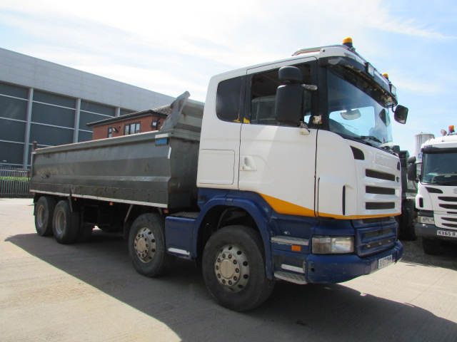 SCANIA R420 2007 8x4 STEEL BODY MANUAL TIPPER. (SY57 DHX) S/N:4077