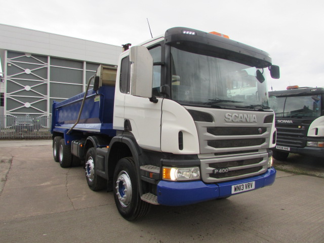 SCANIA P400 2013 8X4 STEEL BODY TIPPER (WN13 VRV) S/N:4116