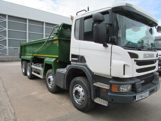 SCANIA P410 8X4 STEEL BODY TIPPER (EY64 CCV) - S/N 4228
