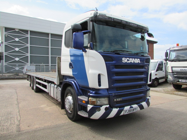 SCANIA R420 6X2 SLEEPERCAB FLATBED (FJ59 BFY) S/N:4240
