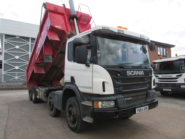 SCANIA P410 8X4 TIPPER (YN64 UKW) S/N:4263